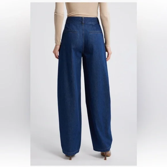 Frame Denim High-Rise Tapered Trouser Jeans Rinse Wash Size 26 NWT - Picture 2 of 8